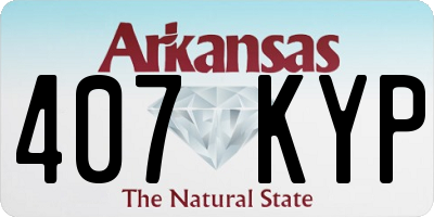 AR license plate 407KYP