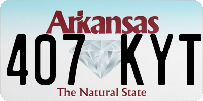 AR license plate 407KYT