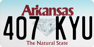 AR license plate 407KYU