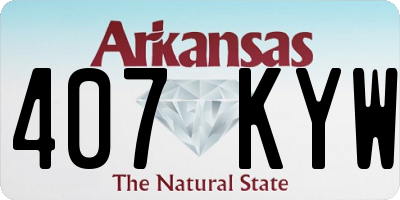AR license plate 407KYW