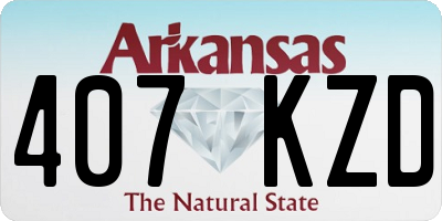 AR license plate 407KZD