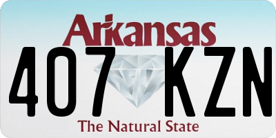 AR license plate 407KZN