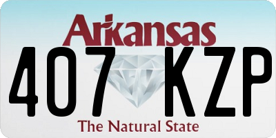 AR license plate 407KZP
