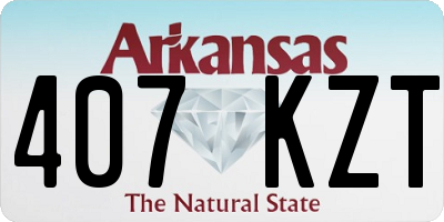 AR license plate 407KZT
