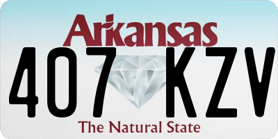 AR license plate 407KZV