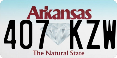 AR license plate 407KZW
