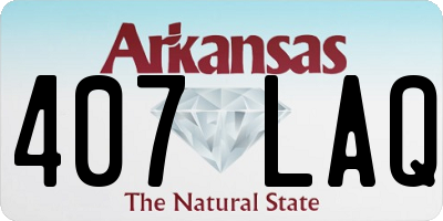 AR license plate 407LAQ