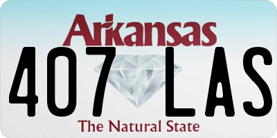 AR license plate 407LAS