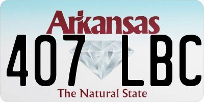 AR license plate 407LBC