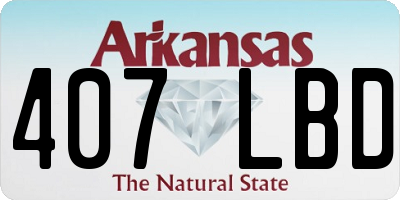 AR license plate 407LBD