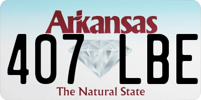 AR license plate 407LBE