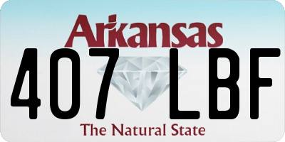 AR license plate 407LBF