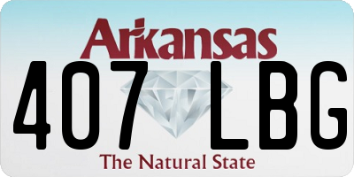 AR license plate 407LBG
