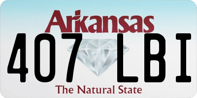 AR license plate 407LBI