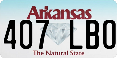 AR license plate 407LBO