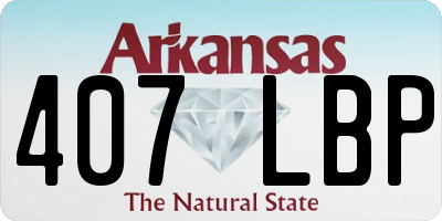 AR license plate 407LBP