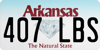 AR license plate 407LBS