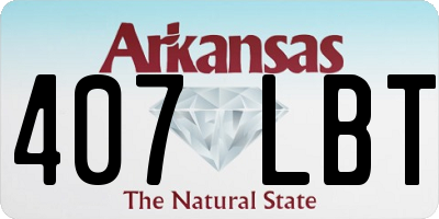 AR license plate 407LBT