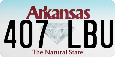 AR license plate 407LBU