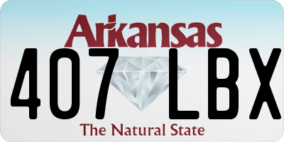 AR license plate 407LBX