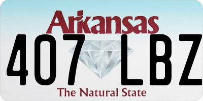 AR license plate 407LBZ