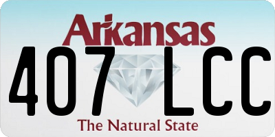AR license plate 407LCC