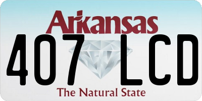 AR license plate 407LCD