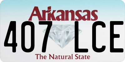 AR license plate 407LCE