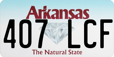 AR license plate 407LCF