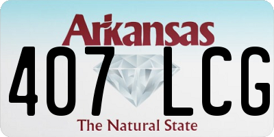 AR license plate 407LCG