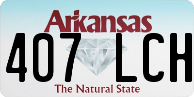 AR license plate 407LCH