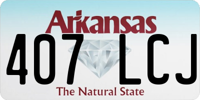 AR license plate 407LCJ