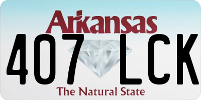 AR license plate 407LCK