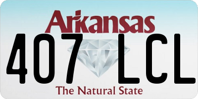 AR license plate 407LCL