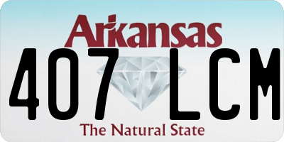 AR license plate 407LCM