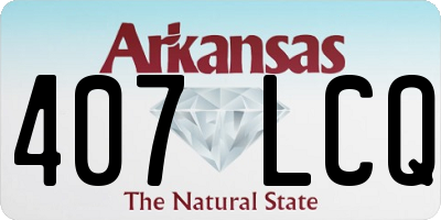 AR license plate 407LCQ
