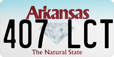 AR license plate 407LCT