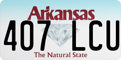 AR license plate 407LCU