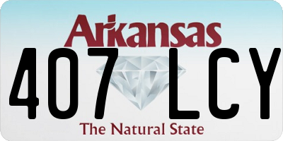 AR license plate 407LCY