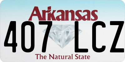 AR license plate 407LCZ