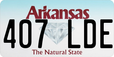 AR license plate 407LDE