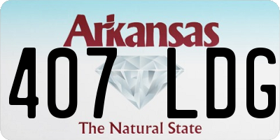 AR license plate 407LDG