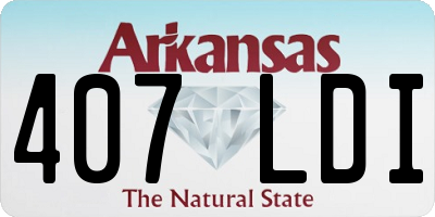 AR license plate 407LDI