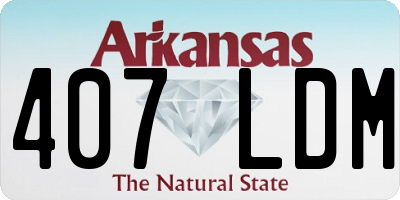 AR license plate 407LDM