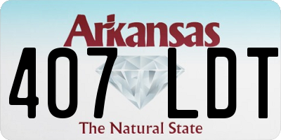 AR license plate 407LDT