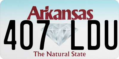 AR license plate 407LDU