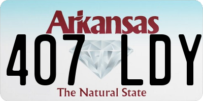 AR license plate 407LDY