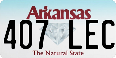 AR license plate 407LEC
