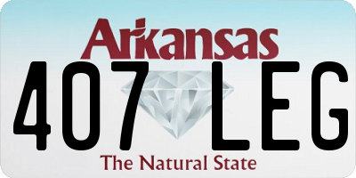 AR license plate 407LEG