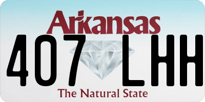 AR license plate 407LHH